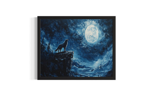 Howling Wolf wall art poster print