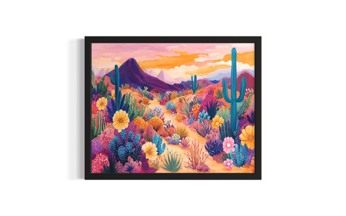 Desert wall art poster print