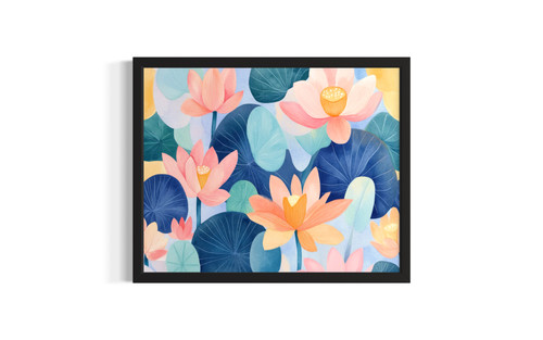 Water Lily Pads wall art poster print