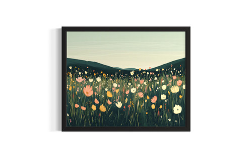 Wildflowers wall art poster print