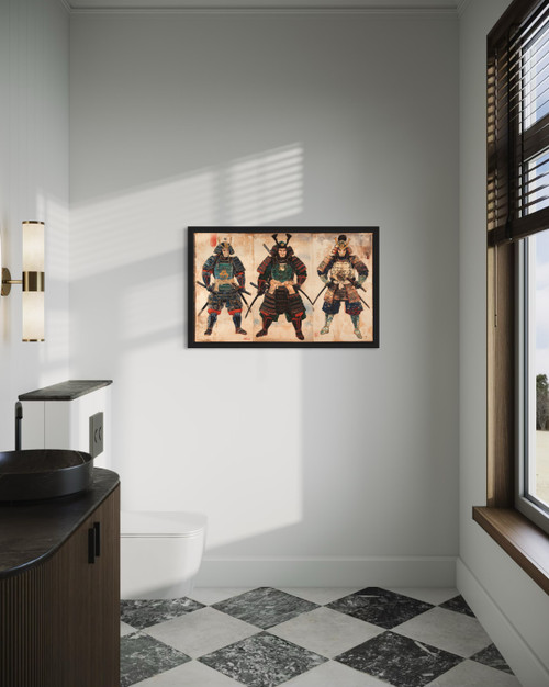 3 Samurai Wall Art Print Poster