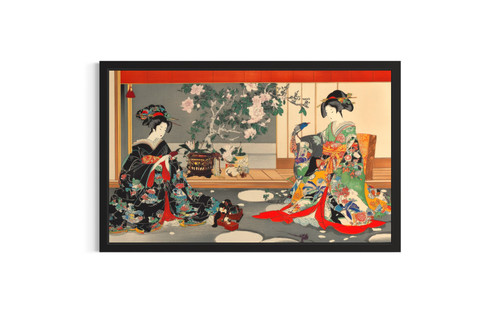 Beautiful Woman Bijin wall art poster print