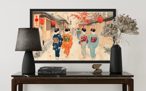 Geishas Wall Art Print Poster