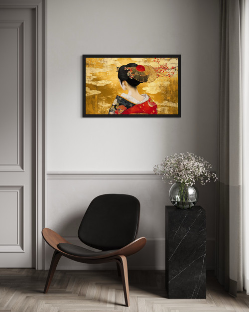 Geisha's Back Wall Art Print Poster