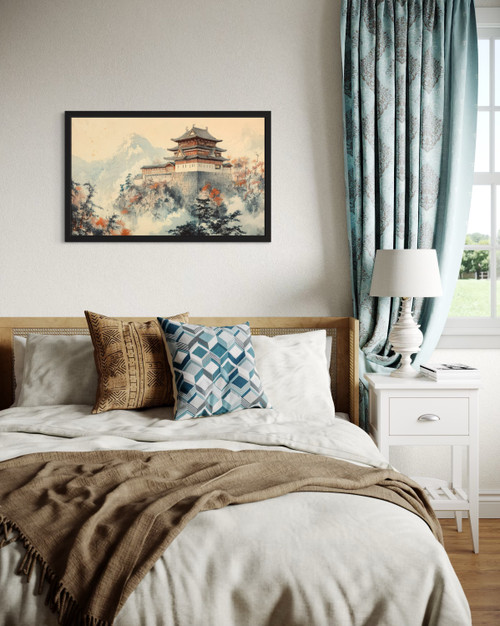 Japanese Castle Wall Art Print Poster