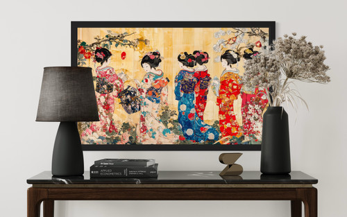 Kimono Patterns Wall Art Print Poster