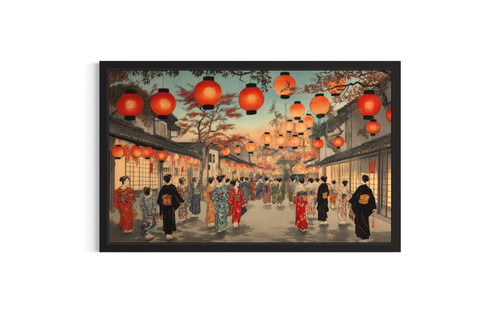 Lanterns Festival wall art poster print