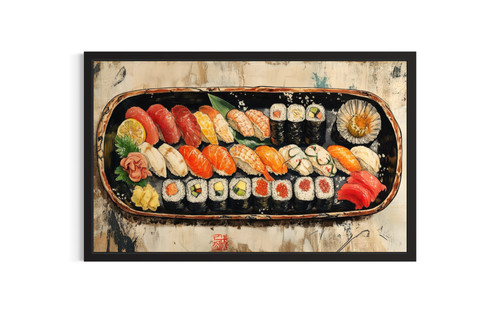 Sushi Platter wall art poster print