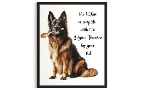 Belgian Tervuren wall art poster print
