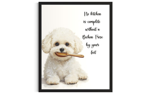 Bichon Frise wall art poster print
