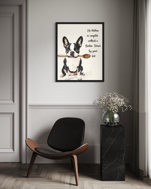 Boston Terrier  Wall  Art Print Poster