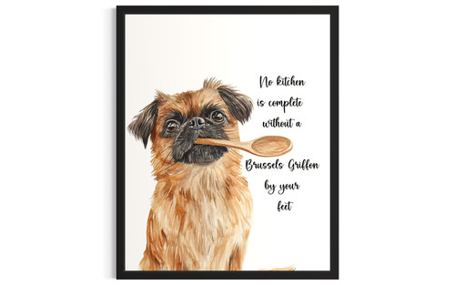 Brussels Griffon wall art poster print