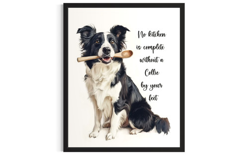 Collie wall art poster print