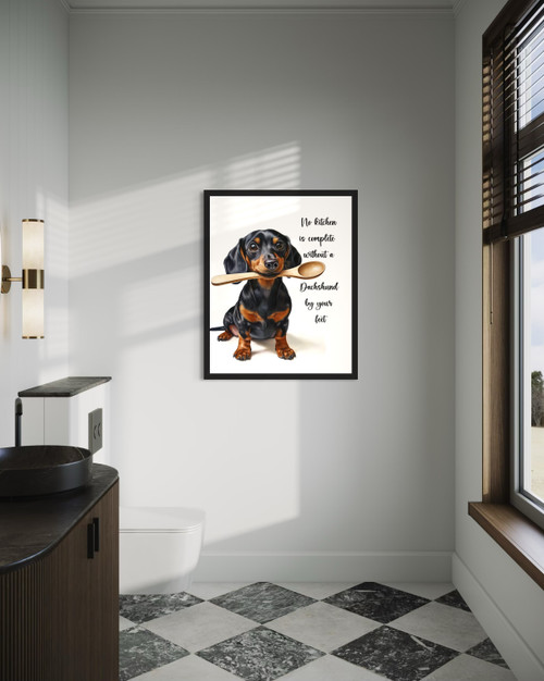 Dachshund Wall  Art Print Poster