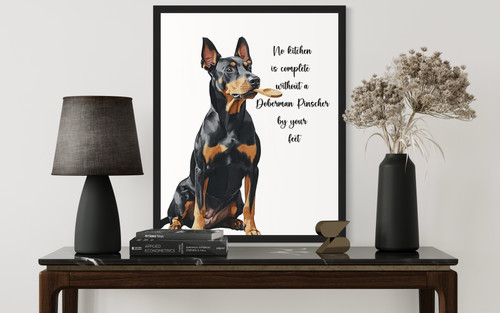 Doberman Pinscher Wall  Art Print Poster