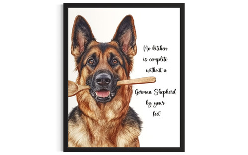 German Shepherd wall art poster print