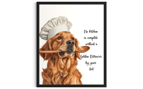 Golden Retriever wall art poster print