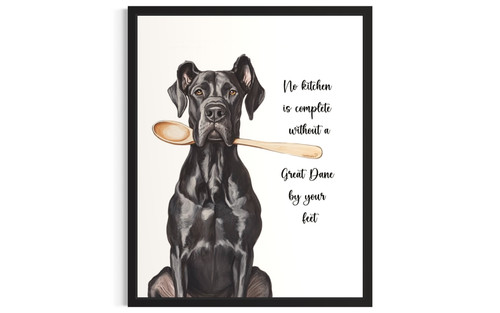 Great Dane wall art poster print