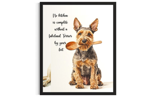 Lakeland Terrier wall art poster print