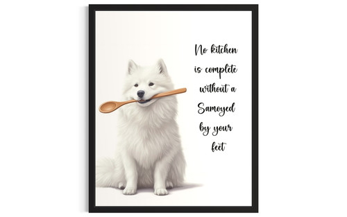 Samoyed wall art poster print