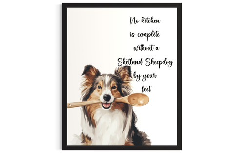 Shetland Sheepdog wall art poster print
