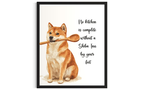 Shiba Inu wall art poster print