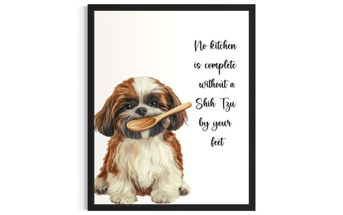 Shih Tzu wall art poster print