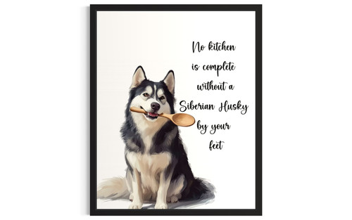 Siberian Husky wall art poster print