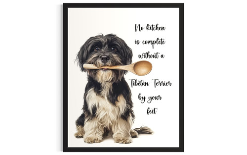 Tibetan Terrier wall art poster print