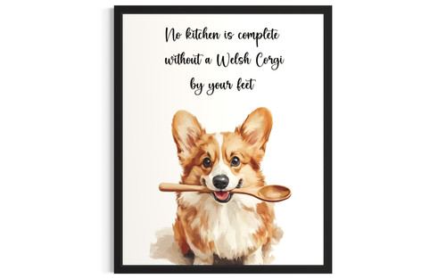 Welsh Corgi wall art poster print