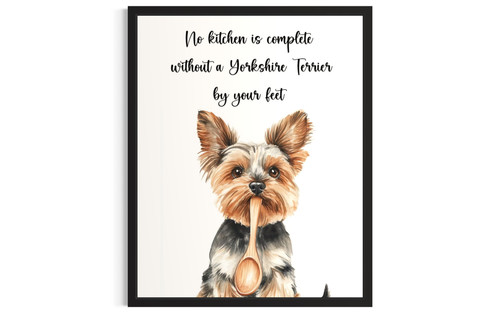 Yorkshire Terrier wall art poster print