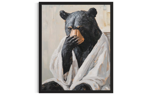Black Bear wall art poster print