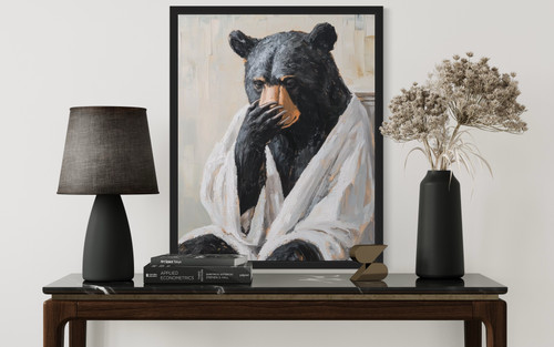 Black Bear  Wall Art Print  Poster