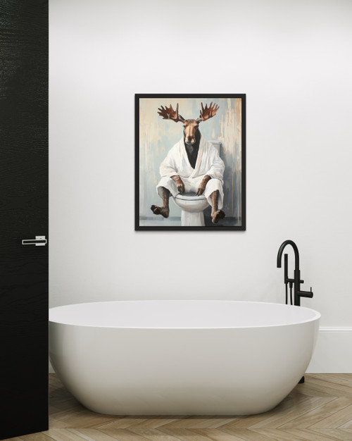 Moose Wall  Art Print  Poster