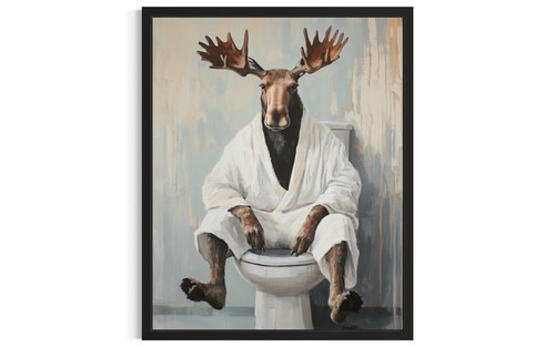 Moose wall art poster print