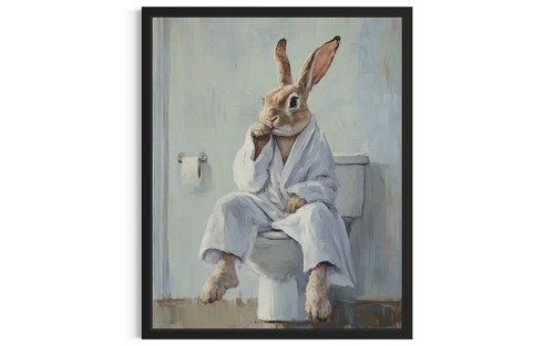 Rabbit wall art poster print