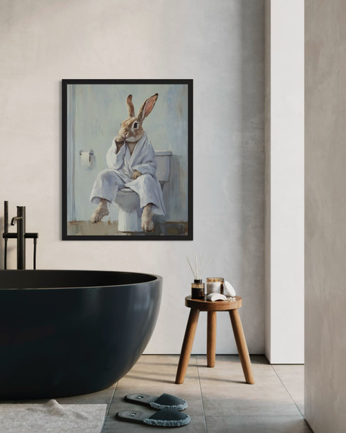 Rabbit Wall  Art Print  Poster