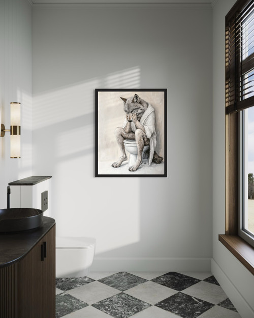 Wolf Wall  Art Print  Poster