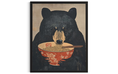 Black Bear wall art poster print