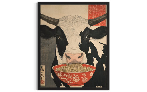 Cow wall art poster print