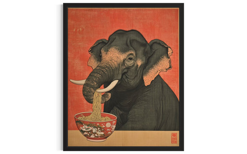 Elephant wall art poster print