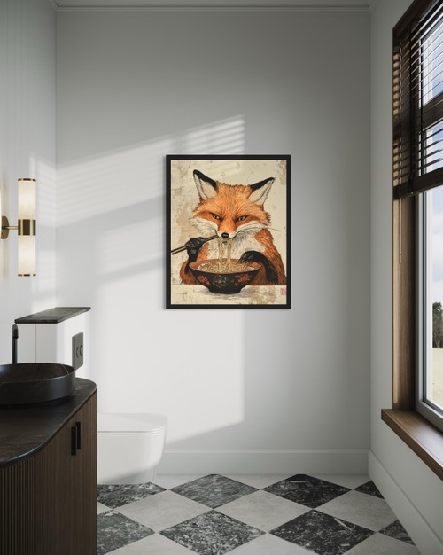 Fox Wall  Art Print  Poster