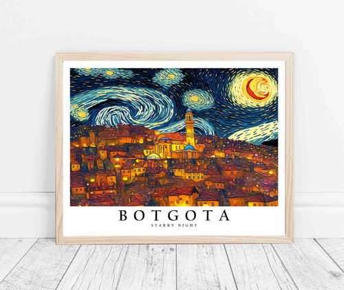 Van Gogh Bogota Starry Night Art Print Poster