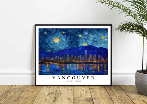 Van Gogh Vancouver Starry Night Art Print Poster