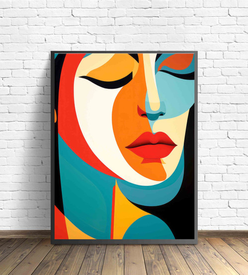 Woman Abstract Art Print Poster