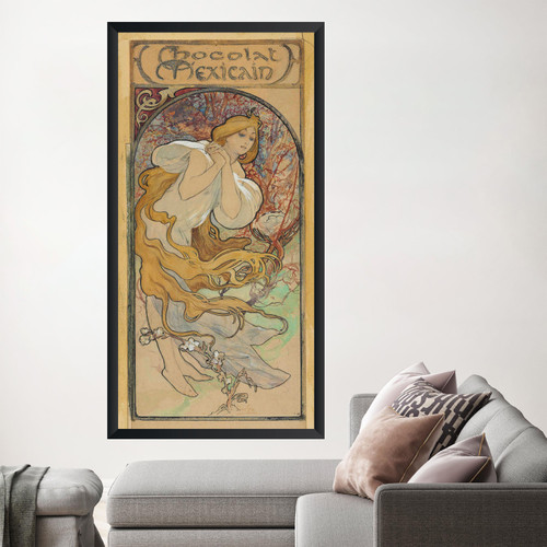 Alphonse Mucha Chocolat Mexicain Art Print Poster