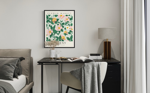 Ankeny Iowa Flower Market Art Print Poster
