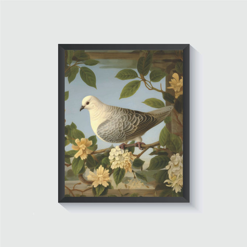 Dove Vintage Bird Art Print Poster