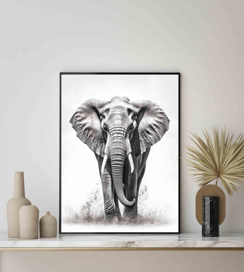 Elephant Art Print Poster