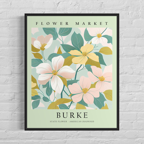 Burke Virginia Flower Market Art Print Poster